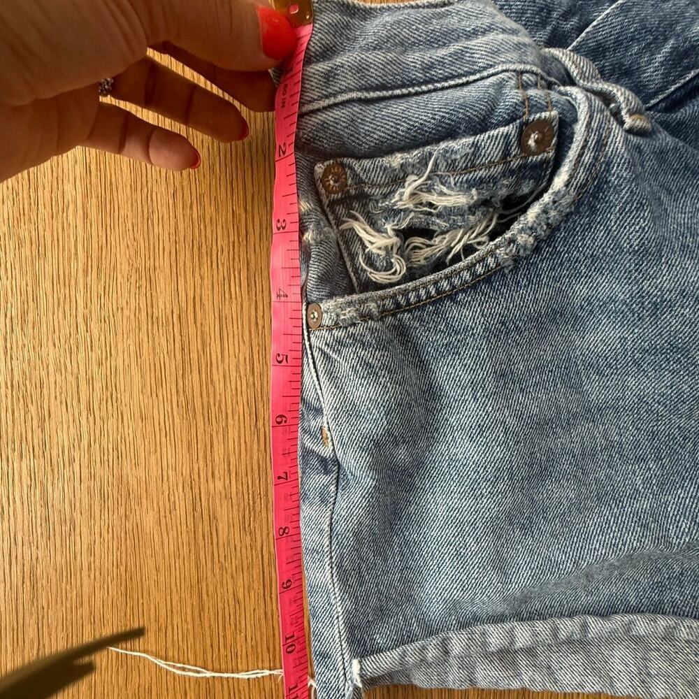 Agolde Parker Vintage Cutoff Shorts in low key Size 26 5 button fly denim - Picture 7 of 13
